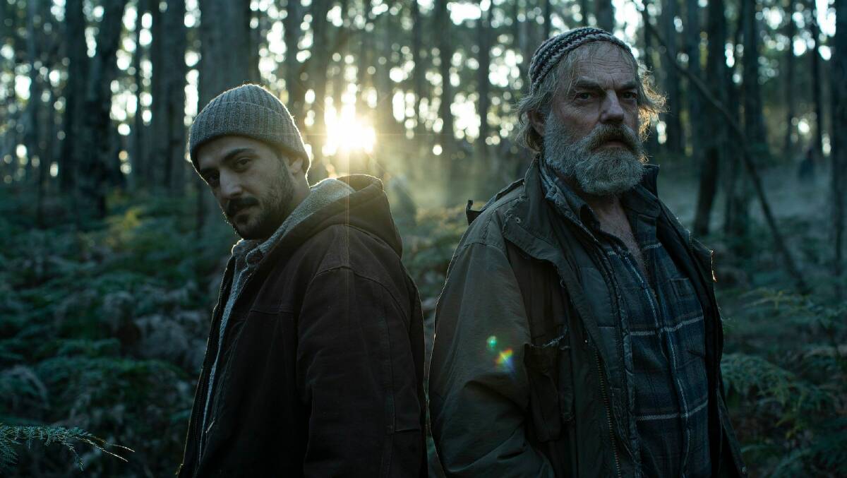 Phoenix Raei and Hugo Weaving star in CinefestOZ 2023 finalist The Rooster. Pictures supplied.