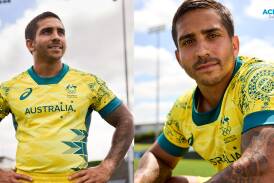 Australian rugby union player Maurice Longbottom in Australia's Olympic uniform. Pictures supplied