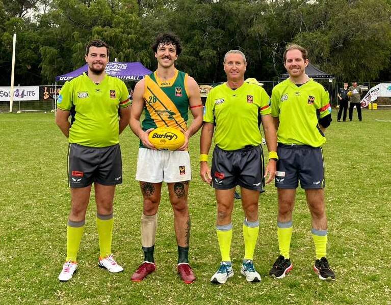 Kieran Yakas won the Belt Up game ball for Best on Ground after Augusta Margaret River defeated Dunsborough at the Dunsborough Playing Fields on Sunday.